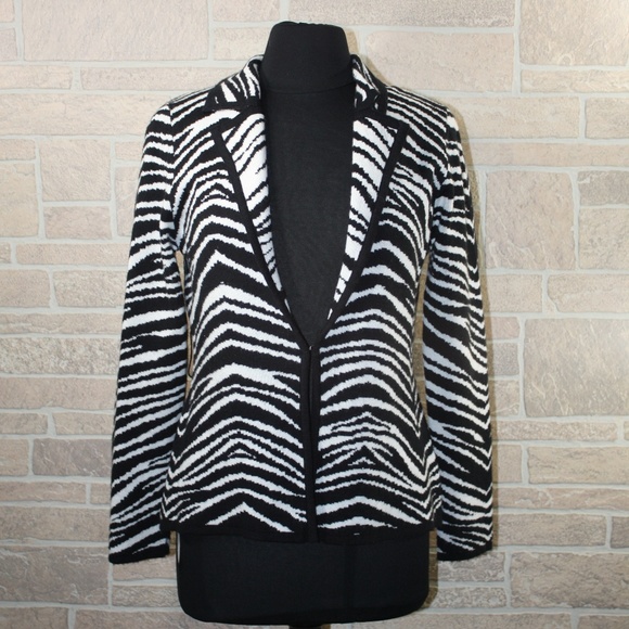 John Paul Richard Black/White Cardigan Size L - Picture 1 of 5